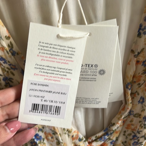 NWT Sézane Barbara dress size FR40 or US8 - Picture 5 of 8